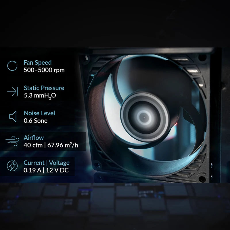 ARCTIC P8 Max High-Performance 80mm Case Fan,PWM Controlled 500–5000 RPM,Optimised for Static Pressure,Fluid Dynamic Bearing