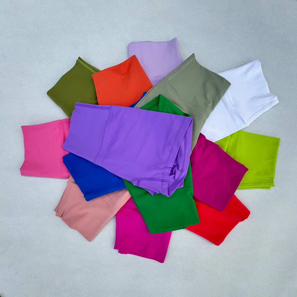 Womens Pants Outdoor Jogging Soft Leggings Woman Gym High Waist Cycling Fitness Sport Shorts Breathable Yoga Shorts Tights