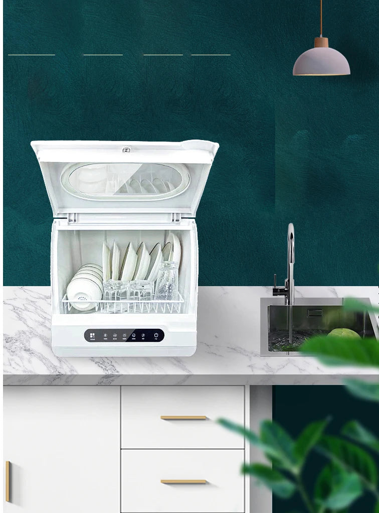 Household Automatic Dishwasher Installation Free Small Desktop Drying Integrated Anti-virus Sterilizing Intelligent Dish Washer