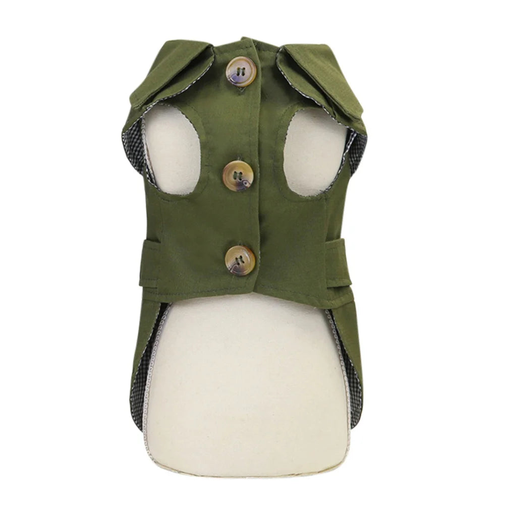 British Style Pets Dog Clothes Warm Thicken Pet Jacket Costumes Winter Dog Coat for Small Dogs Christmas Pet Puppy Cat Clothing