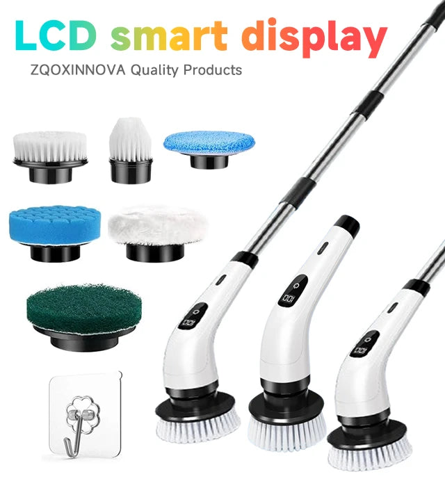 Household Cordless Spin Scrubber Kitchen Gadgets Hair Brushes Bathroom Broom Toilet Mops Electric Multipurpose Cleaning Brush