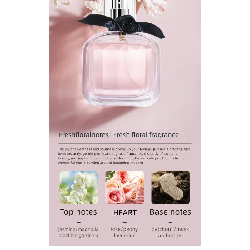 30ml Parisian Ladies Perfume Fresh Elegant Luxury Light Fragrance Natural Spary Floral Scent Party Eau De Parfum For Women