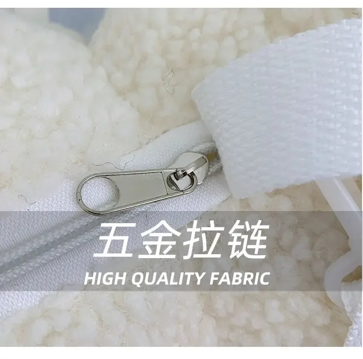 Kawaii Miffy Rabbit plush bag Doll Tote cartoon cute One shoulder Crossbody storage bag Birthday toy Christmas gift