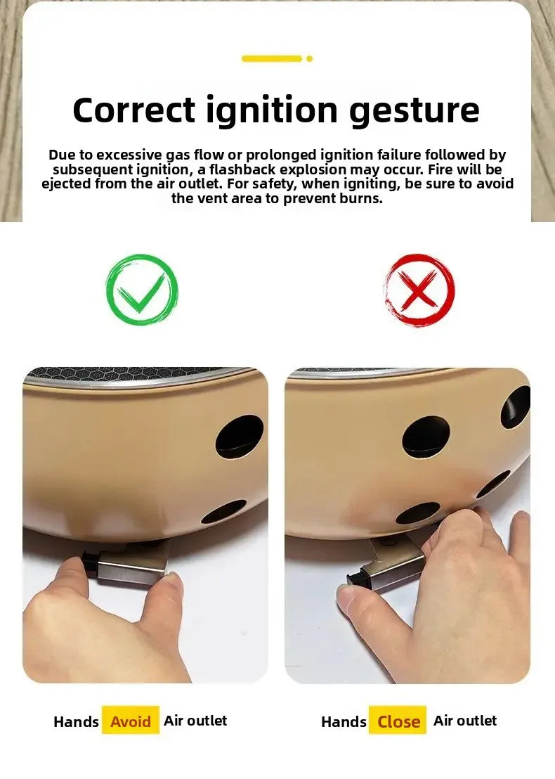 Outdoor integrated pot, card stove, multi-functional portable car camping, picnic, gas tank, universal pot, gas integrated pot