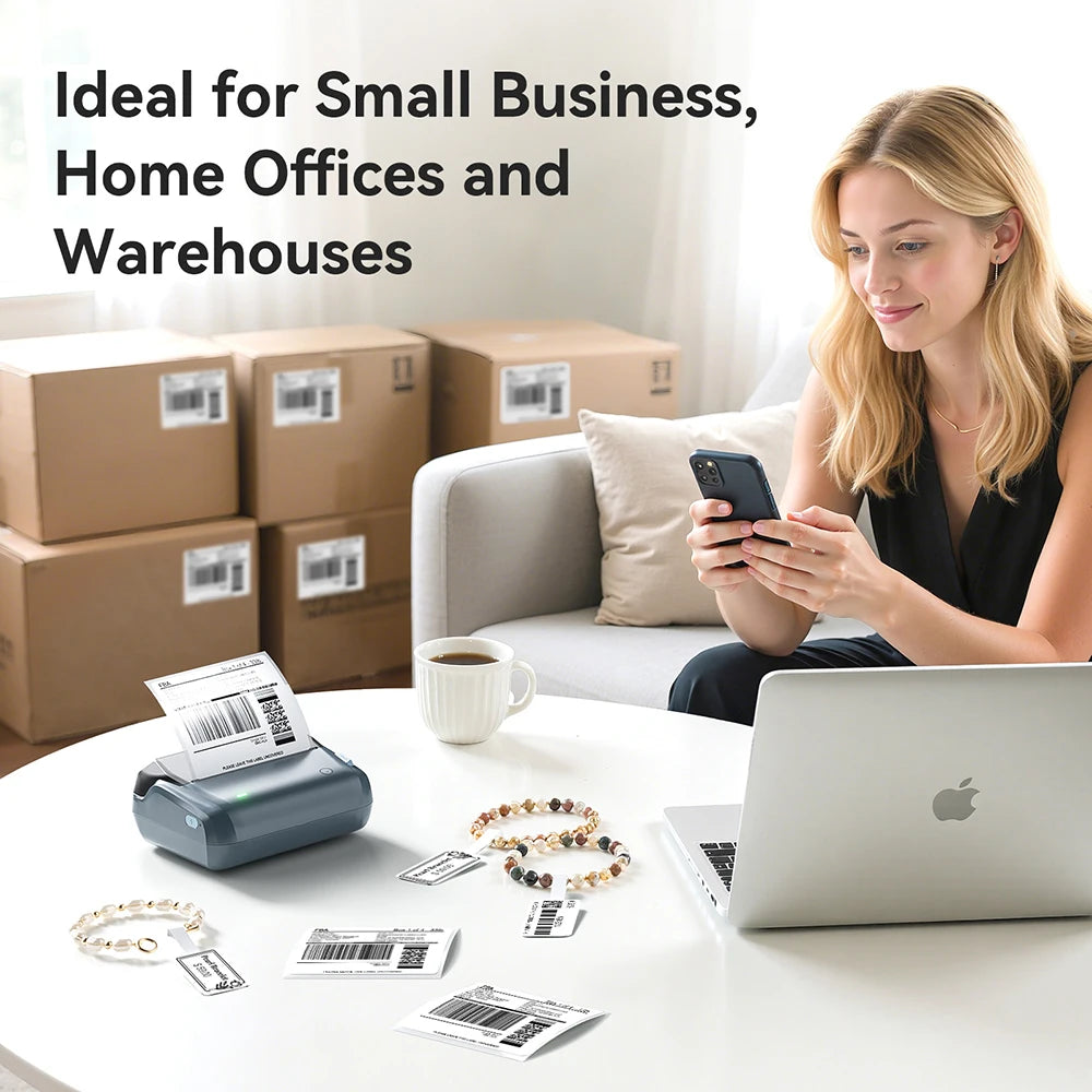 Large Size Labels for Niimbot B4 Label Printer Barcode Price Tag Retail Self-adhesive Stickers for Small Bussiness