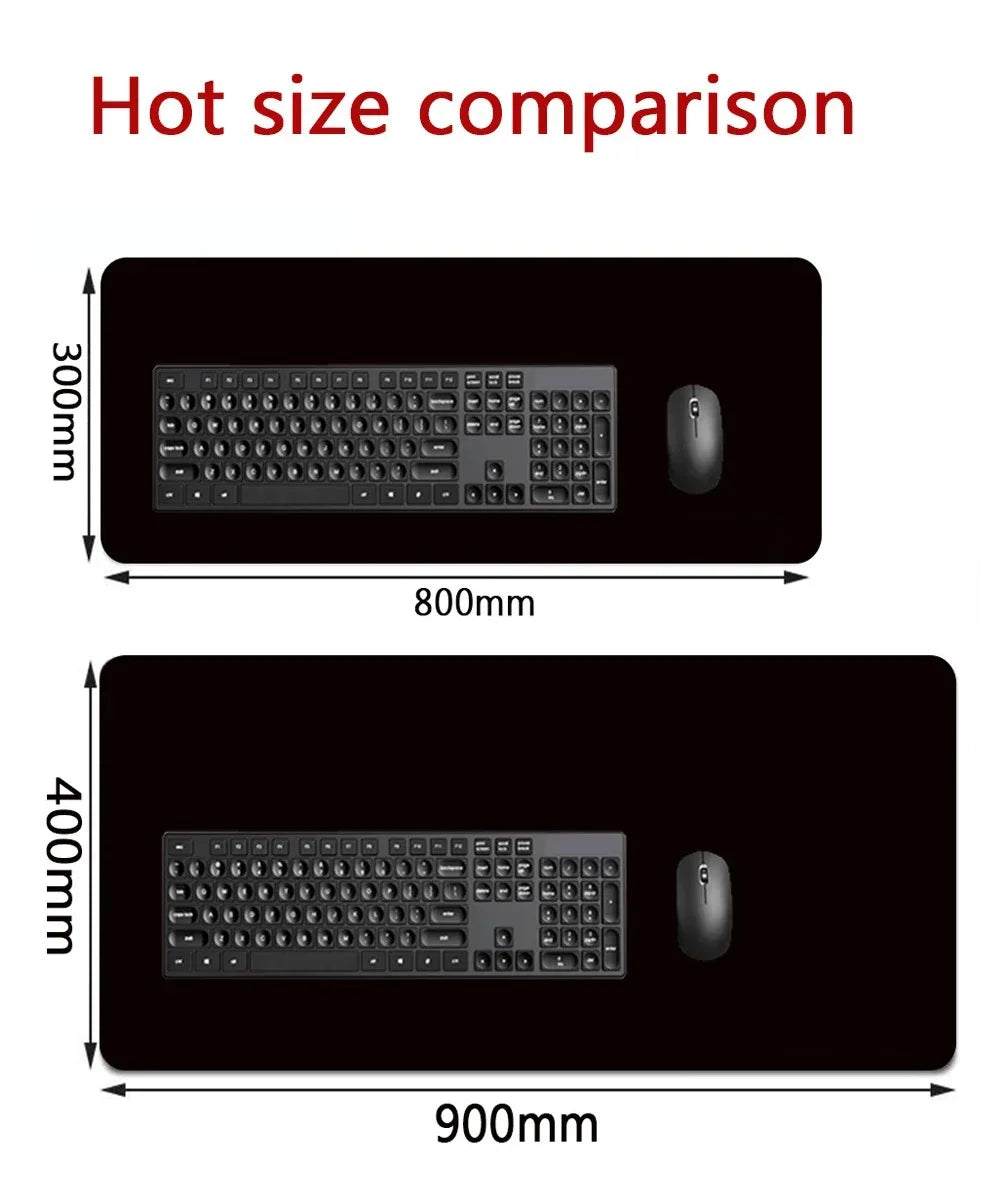 1pc Mousepad HD Big Keyboard Mat Table Non-Slip Students Gamer Desktop 800x400 Cushion Gaming Accessories High Elastic XXL Rug