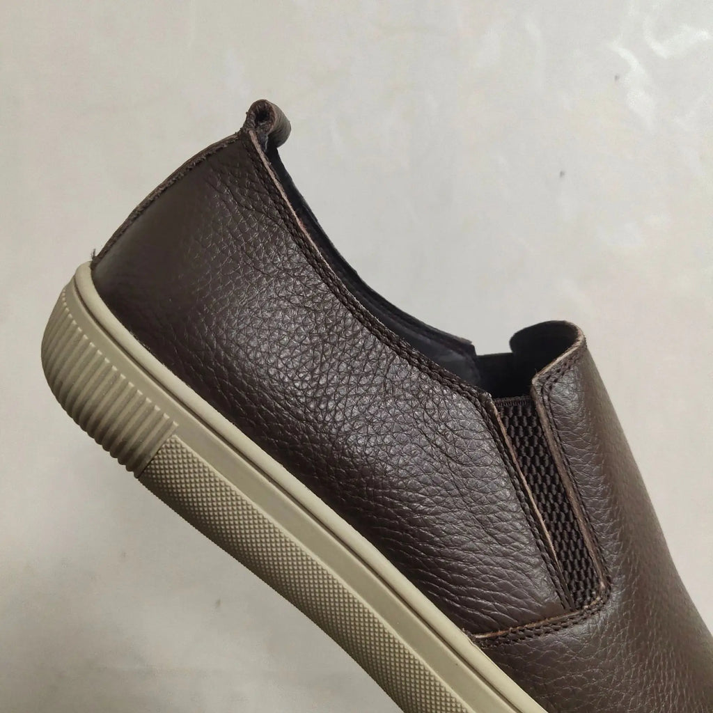 2025 Shoes Man 100% Genuine Leather Man Flat Shoes Casual Loafers Slip On Flats Shoes Moccasins Man Driving Shoes