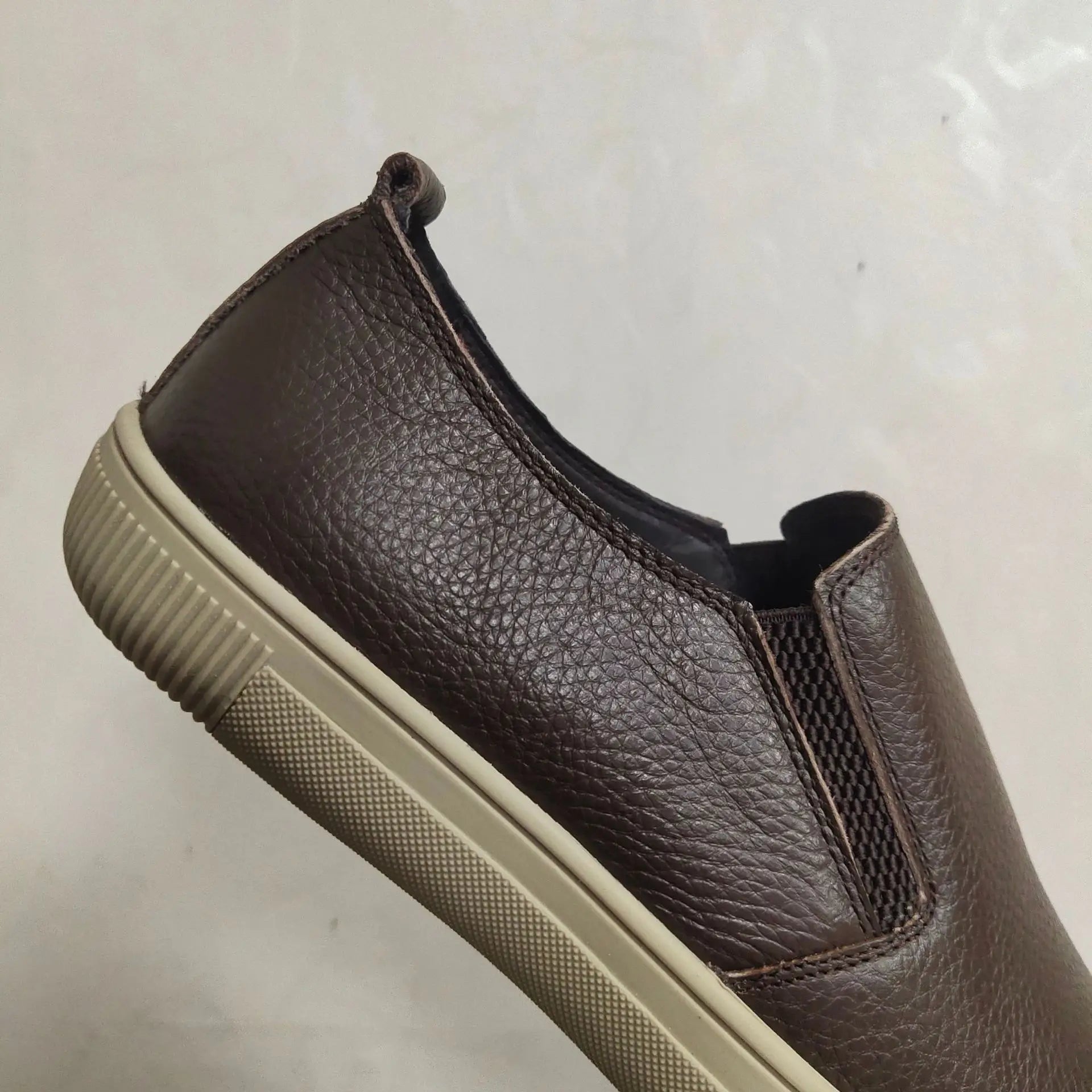 2025 Shoes Man 100% Genuine Leather Man Flat Shoes Casual Loafers Slip On Flats Shoes Moccasins Man Driving Shoes