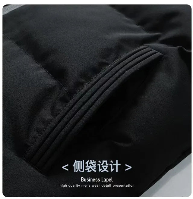 2025UFC new thick jacket, warm cotton-padded jacket, winter casual sports down jacket, stand-up collar windproof jacket