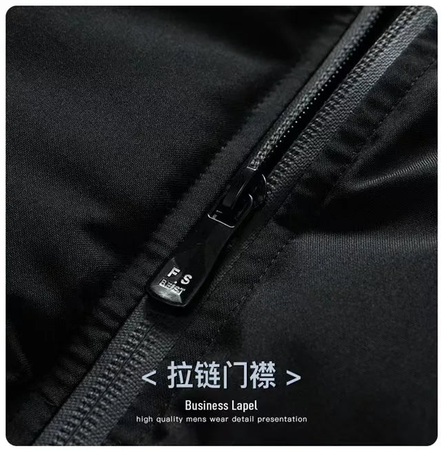 2025UFC new thick jacket, warm cotton-padded jacket, winter casual sports down jacket, stand-up collar windproof jacket