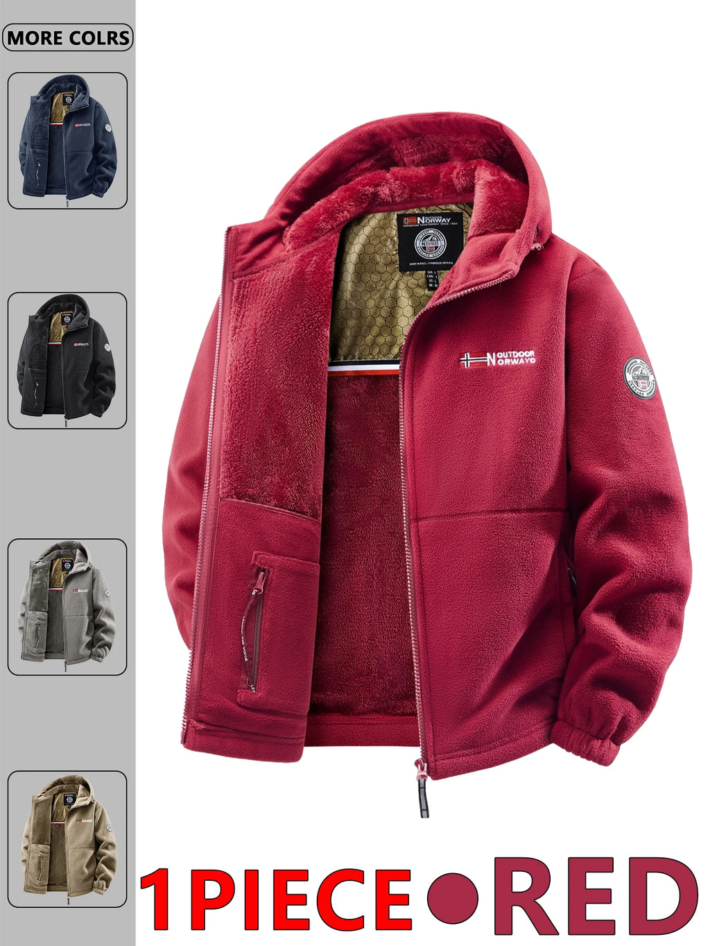 Men's Autumn and Winter Outdoor Hooded Jacket, Suitable for Daily Wear at Home, for Travel, Parties, Commuting, Outdoor Fashion Versatile, Enhances Temperament, Streetwear, Travel Wear.