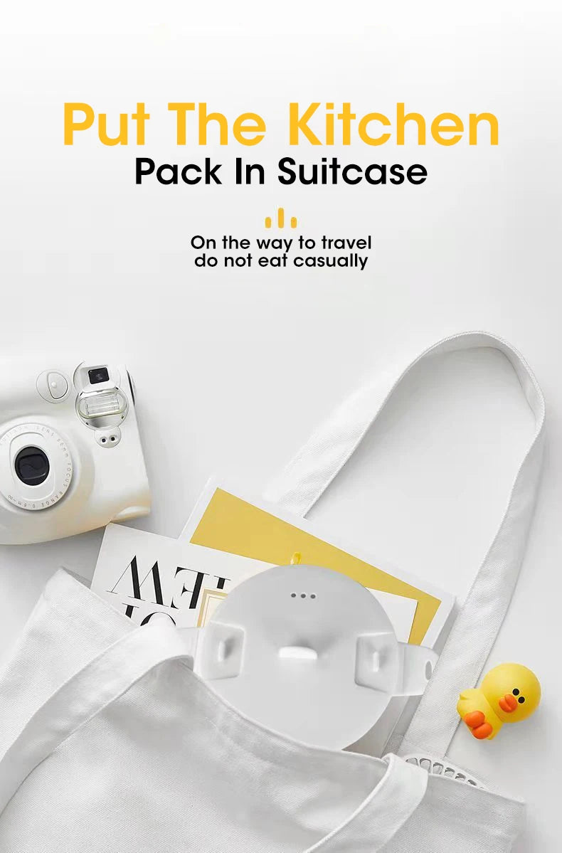 Multi Portable Foldable Silicone Pot For Travel 110/220V Kettle Electric Cook Hot Pot Water Boiler Camping Folding Electric Pot