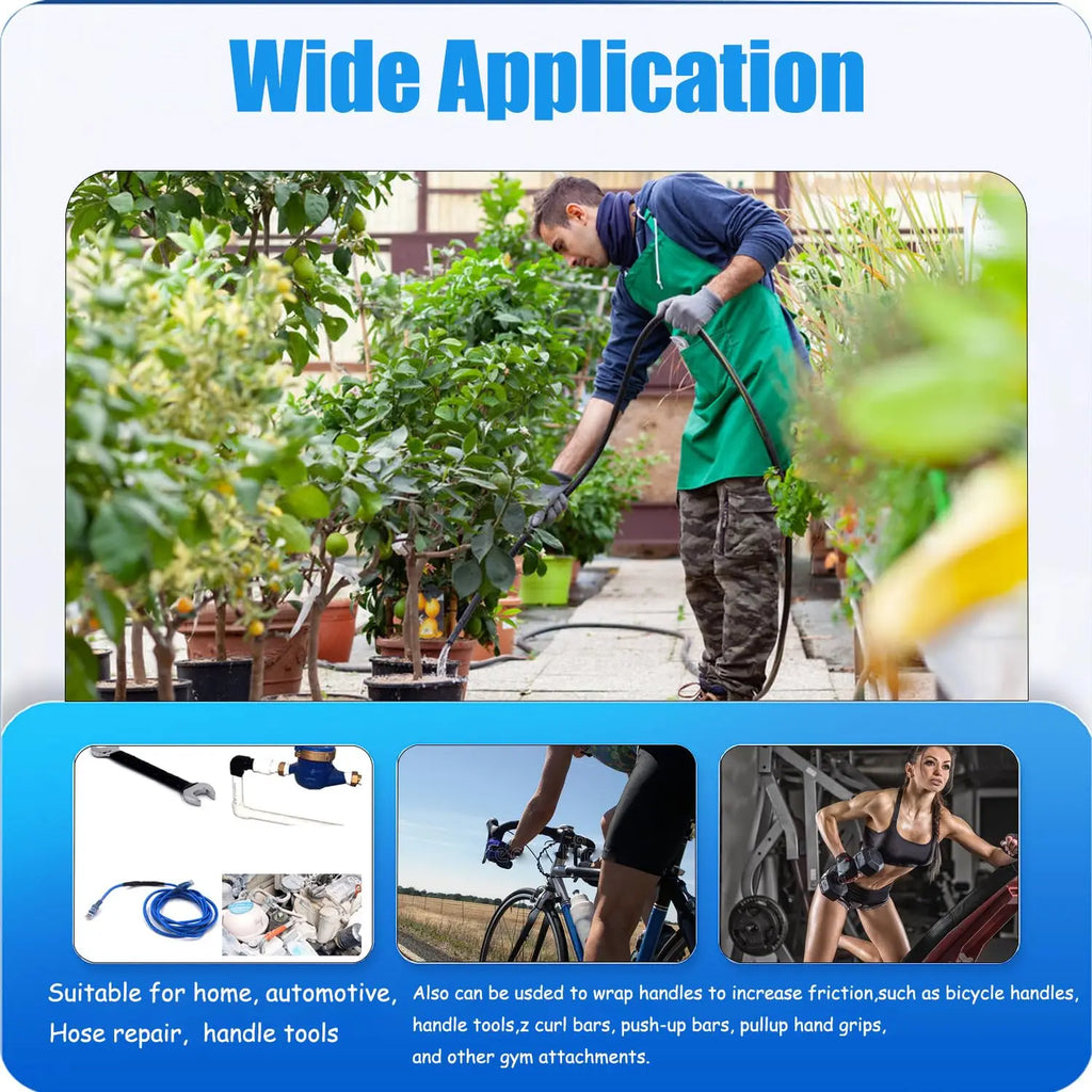 Insulating pipe tape with super waterproof, leak-stopping, sealing and repair performance is suitable for silicone kitchens