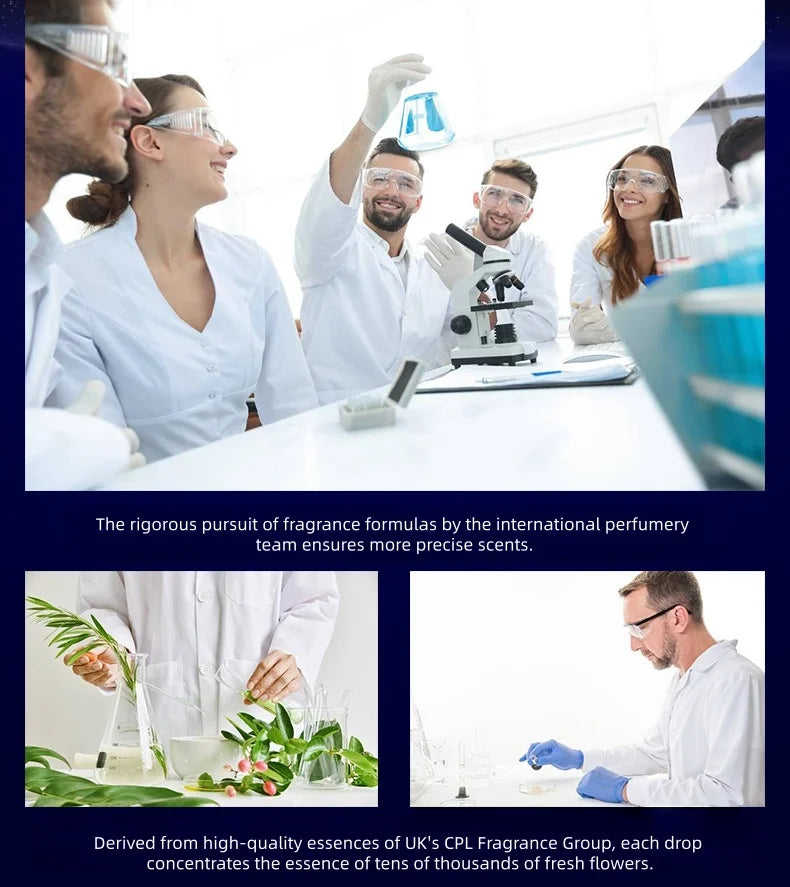 Blue Men's Perfume Woody Floral Lasting Fragrance Eau De Parfum Classic Homme Parfums Flirting Pheromone Cologne Gentlemen Spray