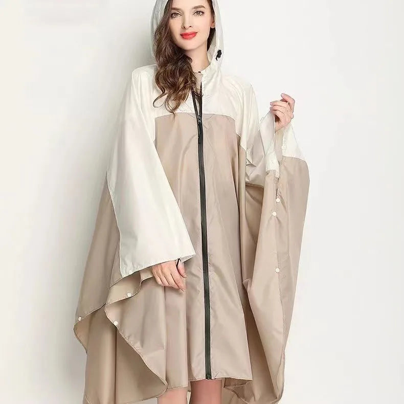 New Men Women Motocycle Raincoat Lightweight Rain Coat Poncho Waterproof Cloak Raincoats Adults Biker Hiking Windproof Rainwear