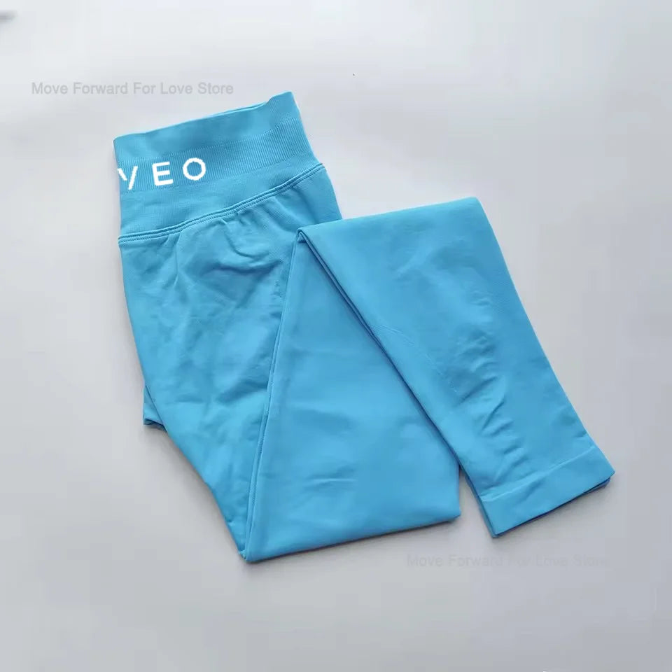TEVEO New S Impact Leggings Women Seamless Sports Yoga Pants Low Ribbed Band Gym clothes Fitness Workout wear Scrunch Bum Tights