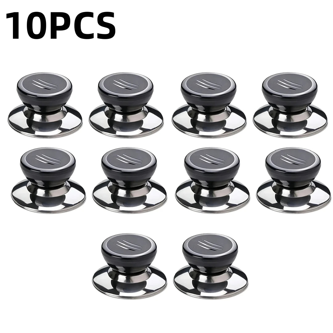 Black Anti-Scalding Pot Lid Knob Replaceable Universal Pot Lid Handle Pot Lid Head Kitchen Accessories Handle Pot Cap Pot Handle