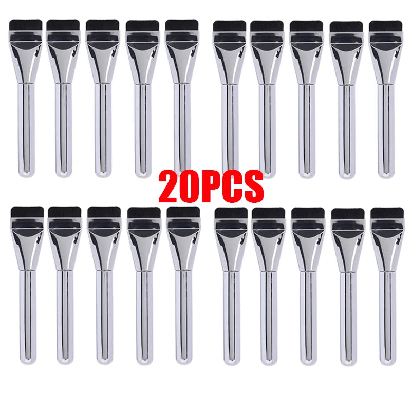 Ultra Thin Foundation Makeup Brushes 20PCS Soft Lightweight and Flat Face Contouring Shadow Brush Blending Mask Cosmetic Tools