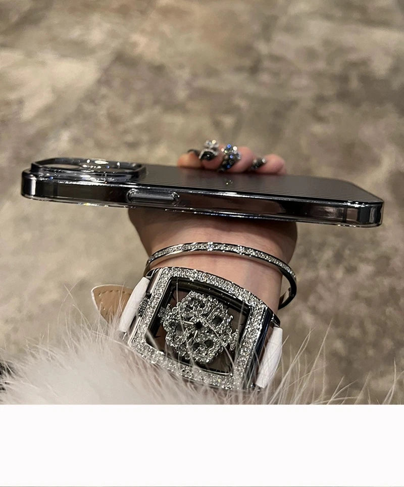 Soft Corrugated Transparent Phone Case For iPhone 11 12 13 14 15 16 Pro Max Plus Shockproof Silicone Clear Bumper Cover