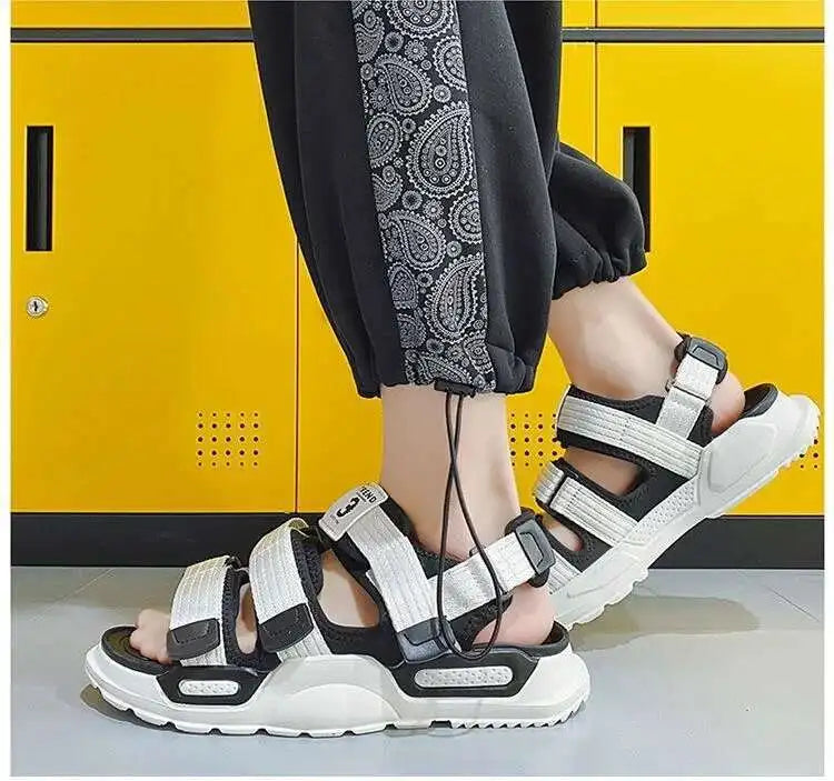 Fashion Sandals Summer Wear-resistant 2023 New Sports Dual-purpose Slippers Beach Shose Men Breathable Light Anti-Slippery