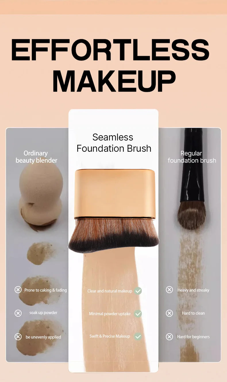 Makeup Brush for Contouring Tanning Liquid Foundation Cream Blush Soft Bristle Multi-purpose Makeup Tool for Days