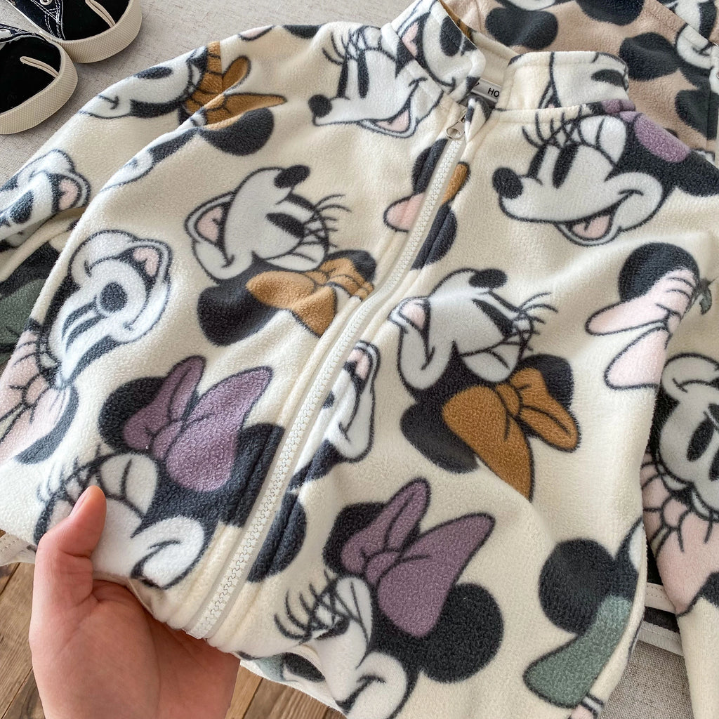 Cartoon Printed Spring Autumn Children's Outerwear Loose Casual Boys And Girls Jackets Long Sleeved Kids Clothing Tops Coats