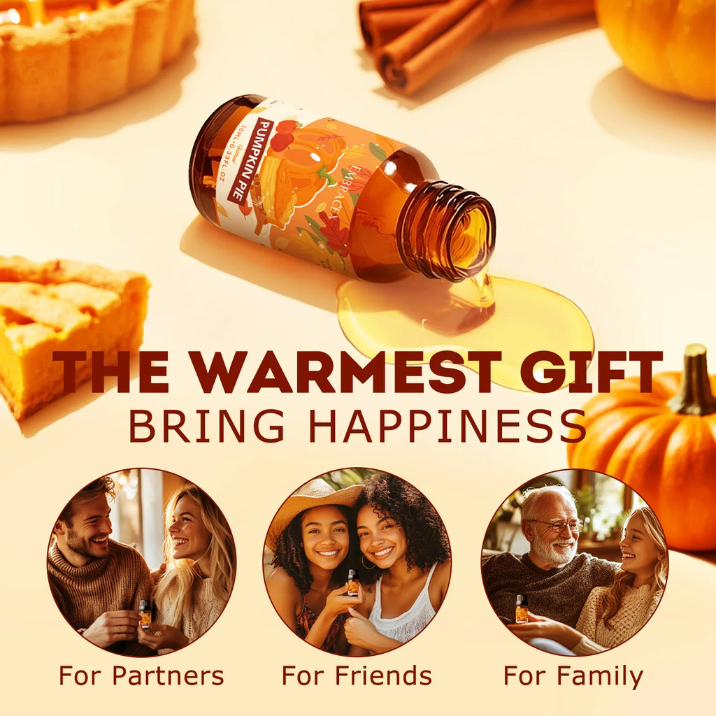 10ml Pumpkin pie Fragrance Perfume Essential Oils Refreshing Car Aromatherapy Cafe Parfum For Aroma Diffusers Perfume Oil
