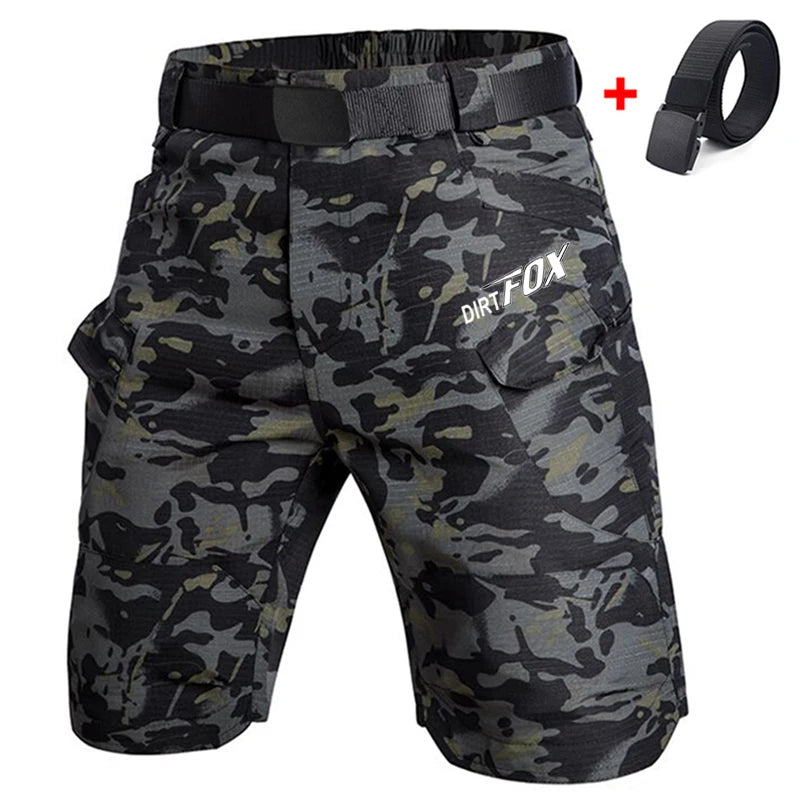 DIRTFOX Motorcycles Racing Bicycle Downhill Short Pants Mountain Bike Shorts Tactics Cargo Bottoms Culottes Pantaloni Mtb Enduro