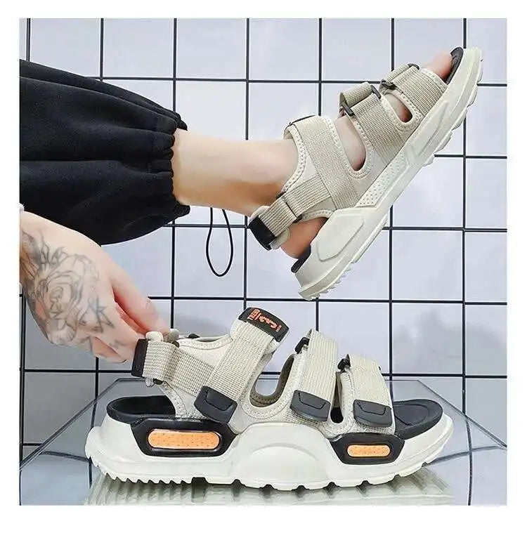 Fashion Sandals Summer Wear-resistant 2023 New Sports Dual-purpose Slippers Beach Shose Men Breathable Light Anti-Slippery