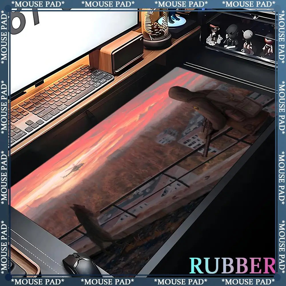 Stalker 2 Extra Large Gaming Mouse mat Computer Laptop Rubber Pad Gaming Keyboard Pad Desk Pad XXL 120*60 cm Lock Edge Mouse Pad