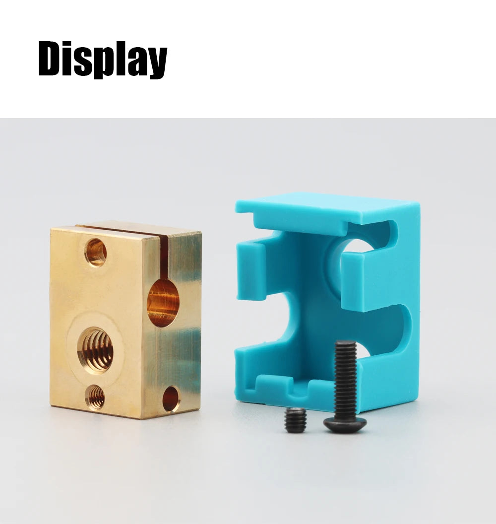 Trianglelab v6 Brass Heatblock For Hotend 3D Printer High Temperature Hardened Steel V6 Nozzles DDB  MATRIX EXTRUDER