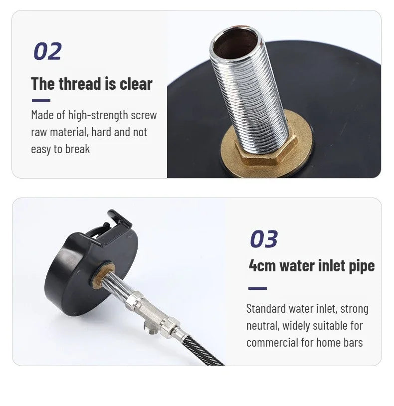 Household Stainless Steel ABS Useful Things for Kitchen and Home Gadgets Automatic Rinsing Cups in Commercial Bars Kitchenware