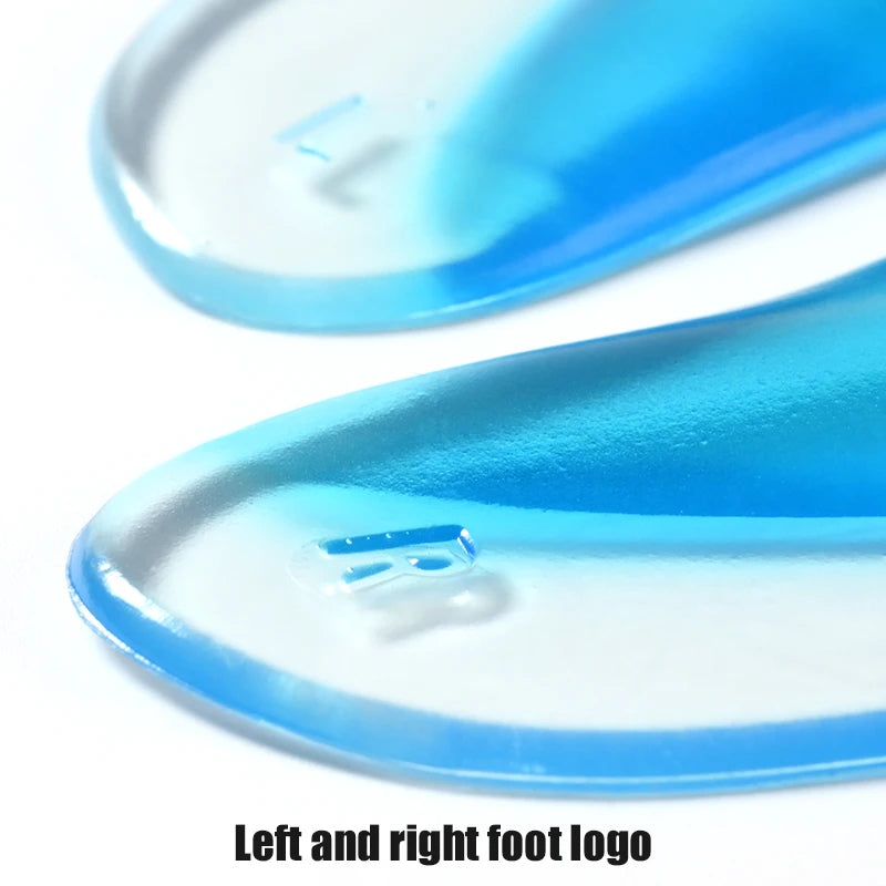 4Pairs/8Pairs/12Pairs Silicone Arch Support Insoles - Washable & Reusable, Comfort Foot Cushions For Shoes And Boots