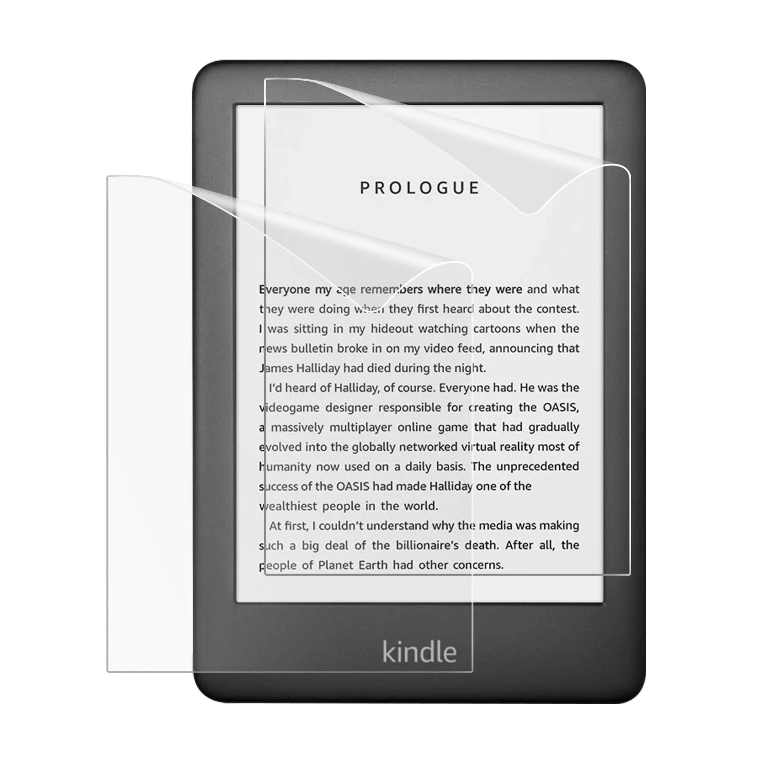 MoKo 2-Pack Anti-Glare Screen Protector for 6" All-New Kindle 11th Gen 2024/2022/10th Generation 2019,Full Coverage PET Film