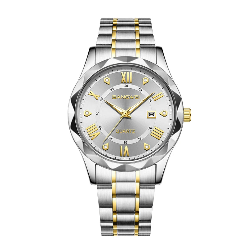 LIGE Men Watch BangWei Top Brand Luxury Watch Men Waterproof Week Date Clock Sport Watch Men Quartz Wristwatch Relogio Masculino