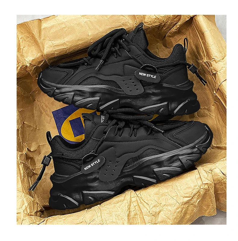 Sport Shose Male Fashion Street Shoes Lightweight Comfortable Lace-Up Gym Shoes Mens White Sneakers Platform Shoes Mens Trainers