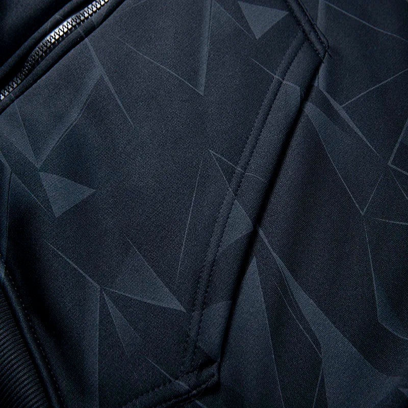 Autumn and Winter New Lamb Fleece Coat Men's Trendy  Print with Thick Fleece Hoodie Jacket Hoodie