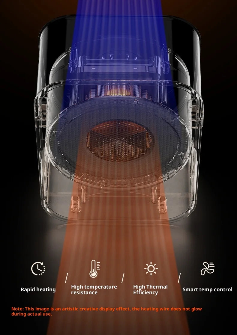 Household heater Desktop heater Desktop Electric Heater  High power office student dormitory electric heater Warm Air Blower