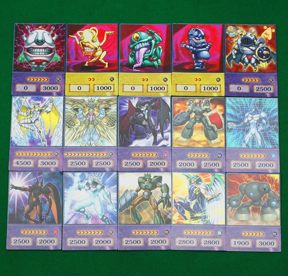 Yu-Gi-Oh Anime Cards Blue Eyes Dark Magician Exodia Obelisk Slifer Ra Yugioh DM 100pcs DIY Card Kids Christmas Gift