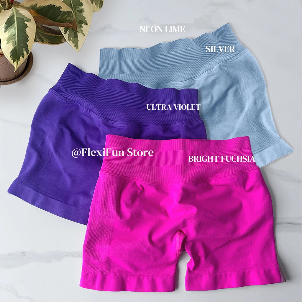 Gym Woman Shorts High Waist Yoga Shorts Seamless Shorts Scrunch Bum Gym Clothes Woman Booty Stretch Running Shorts