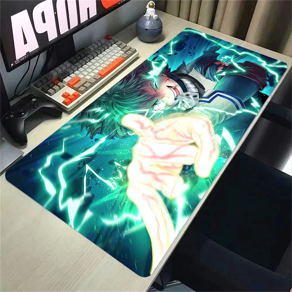 900x400 Mouse Pad My Hero Academia Keyboard Pad Gaming Accessories Desk Mat Natural Rubber Anti-slip Soft Office Tapis De Souris