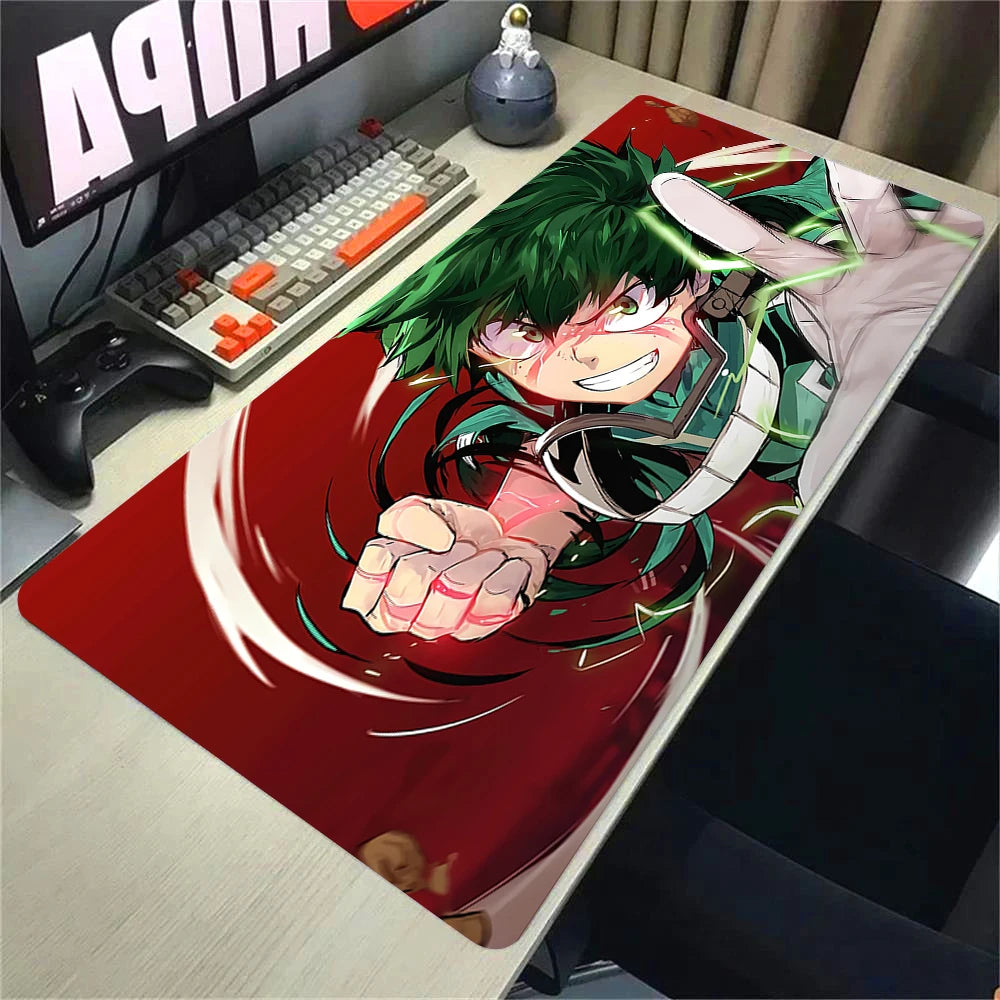 900x400 Mouse Pad My Hero Academia Keyboard Pad Gaming Accessories Desk Mat Natural Rubber Anti-slip Soft Office Tapis De Souris