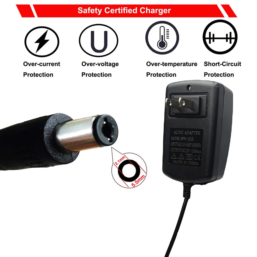 Remote control toy car charger 12V and 6V,children electric car charger,universal European plug charger 24V for kid's car