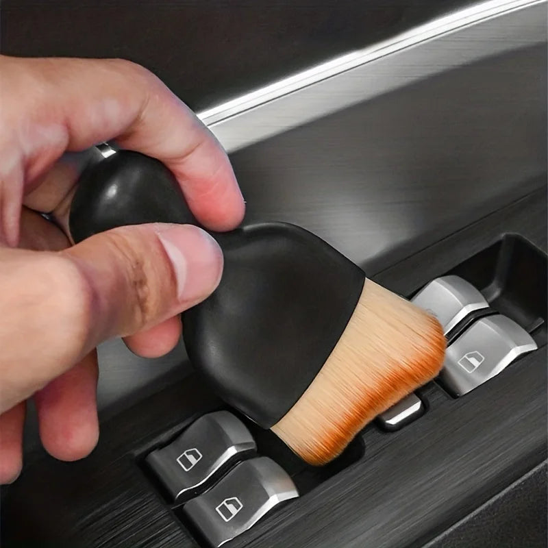 2 Pcs Car Interior Dust Sweeping Soft Brush Car Washing Tool Multifunctional Keyboard Gap Car Dust Brush Cleaning Brush