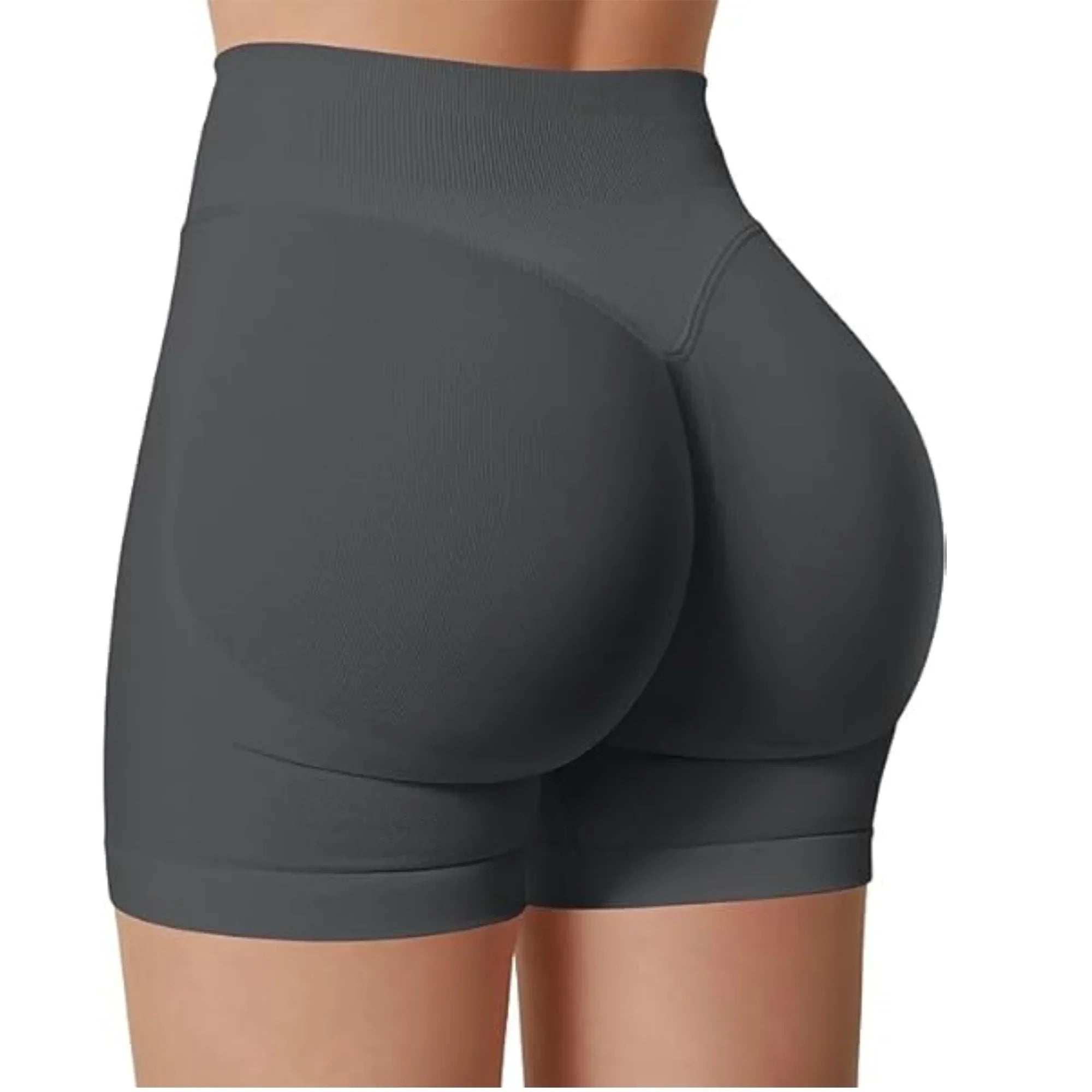 Summer High Waisted Yoga Shorts for Women Fashionable and Sexy Running Fitness Pants Solid Color Yoga Leggings Elastic Tights