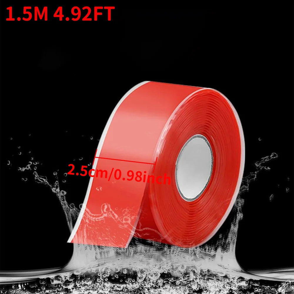 Insulating pipe tape with super waterproof, leak-stopping, sealing and repair performance is suitable for silicone kitchens