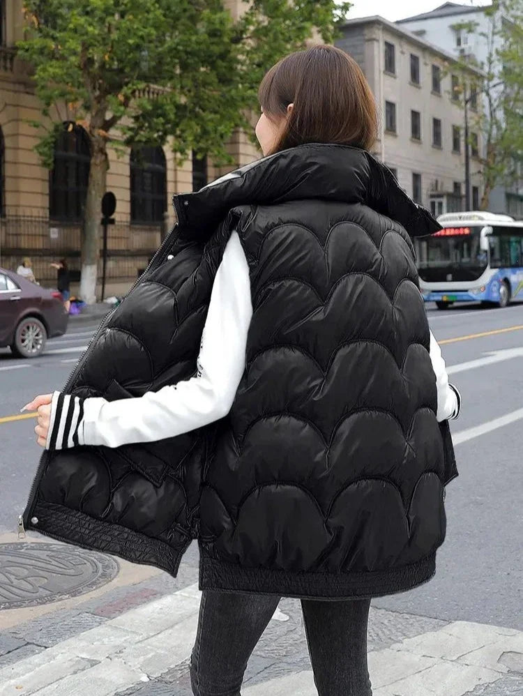 Vest for Women Quilted Warm Clothes Fashion 2025 Cheap Sleeveless Padded Cotton Waistcoat Woman Winter Clothing Casual Autumn