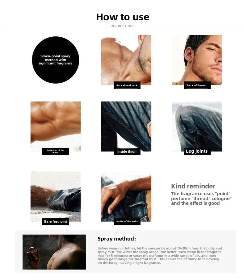 100ML Pheromones Perfume to Attract, Arabic Perfume for Women & Men, Long Lasting Original Eau De Parfum Spray, Gift & Deodorant