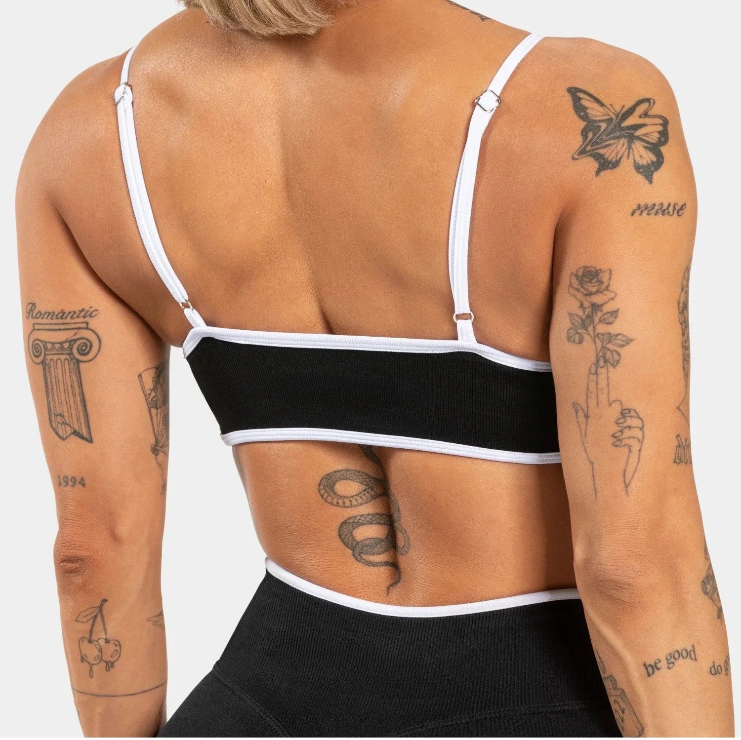 Summer Women's Solid Color Gym Sports Bra Sexy Backless Knitted Bra with Chest Cushion Suspender Bra Yoga Fitness Top