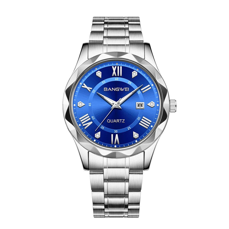 LIGE Men Watch BangWei Top Brand Luxury Watch Men Waterproof Week Date Clock Sport Watch Men Quartz Wristwatch Relogio Masculino